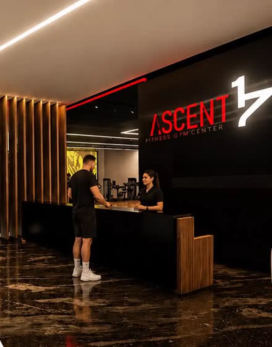 Recepción de ASCENT17 Fitness Gym Center